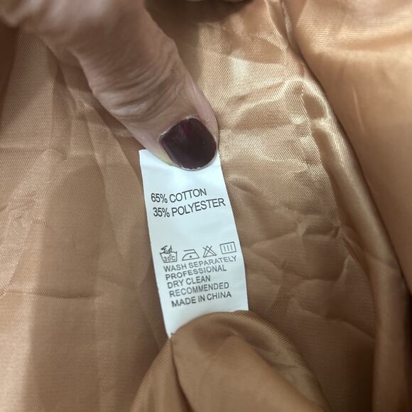 ANGASHION Cotton Blend Teddy Bear Faux Fur Honey Brown Coat Cozycore Sz XL - Picture 6 of 6